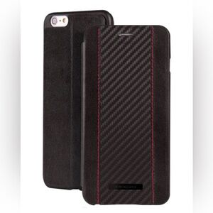 NEW Viva Madrid Grafito Folio iPhone 6/6s Leather Case - Black/Red